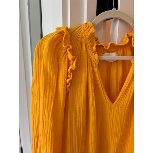 Xirena long sleeve cotton gauze midi dress, $325 Sm - Picture 2 of 8